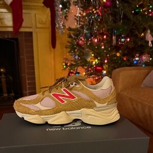 New Balance Brown and Pink Sneakers